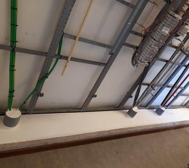 Brandwerende afdichtingen bij INFRABEL Zottegem